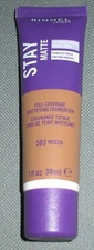 Rimmel London Stay Matte Mattifying Foundation-503 Mocha 1 fl. oz. NEW