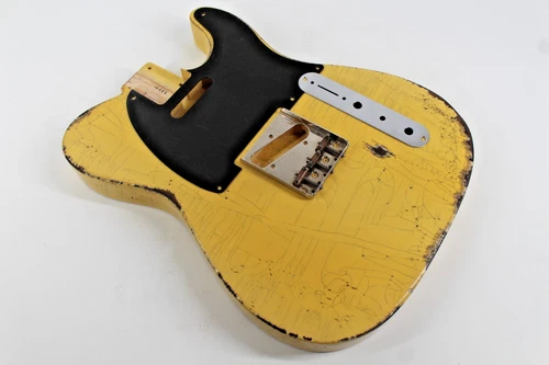 MJT Official Custom Vintage Aged Nitro Guitar Body Mark Jenny Swamp Ash 3lbs9oz