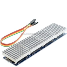 MAX7219 Microcontroller 4-In 1 Display with 5P Line Dot Matrix Modules-