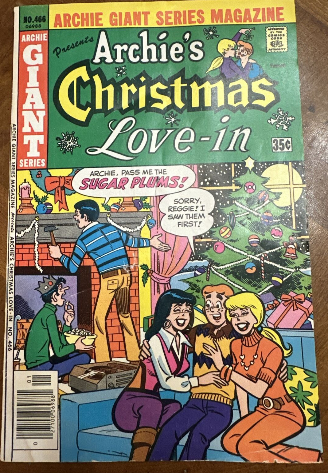 Archie Giant Series Magazine Presents Archie’s Christmas Love-In #466 1978