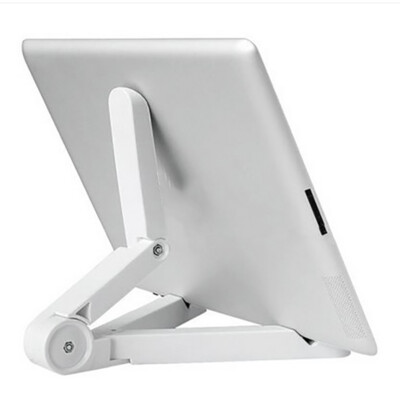 White Desk Stand Holder Mount For iPhone Cell Phone Tablet iPad Universal