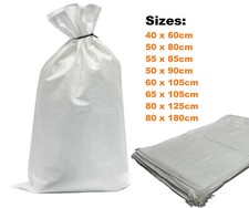 BAG SACKS WOVEN LARGE EXTRA HEAVY DUTY RUBBLE SAND BAG SACKS POLYPROPYLENE PB