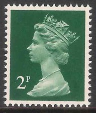 GB 1979 sg X850 2p Myrtle-Green Photogravure  All Over  Phosphor MNH