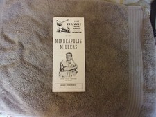 1952 MINNEAPOLIS MILLERS MEDIA GUIDE Program ROSTER RAY DANDRIDGE CHICK GENOVESE