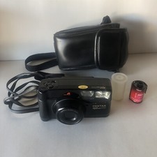 PENTAX IQZoom900 35mm Point  Shoot Film Camera, 38-90mm Lens W/Case  Film