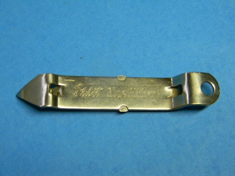 MINTY VINTAGE PABST BLUE RIBBON BEER FLAT TOP CAN BOTTLE OPENER MILWAUKEE WI.