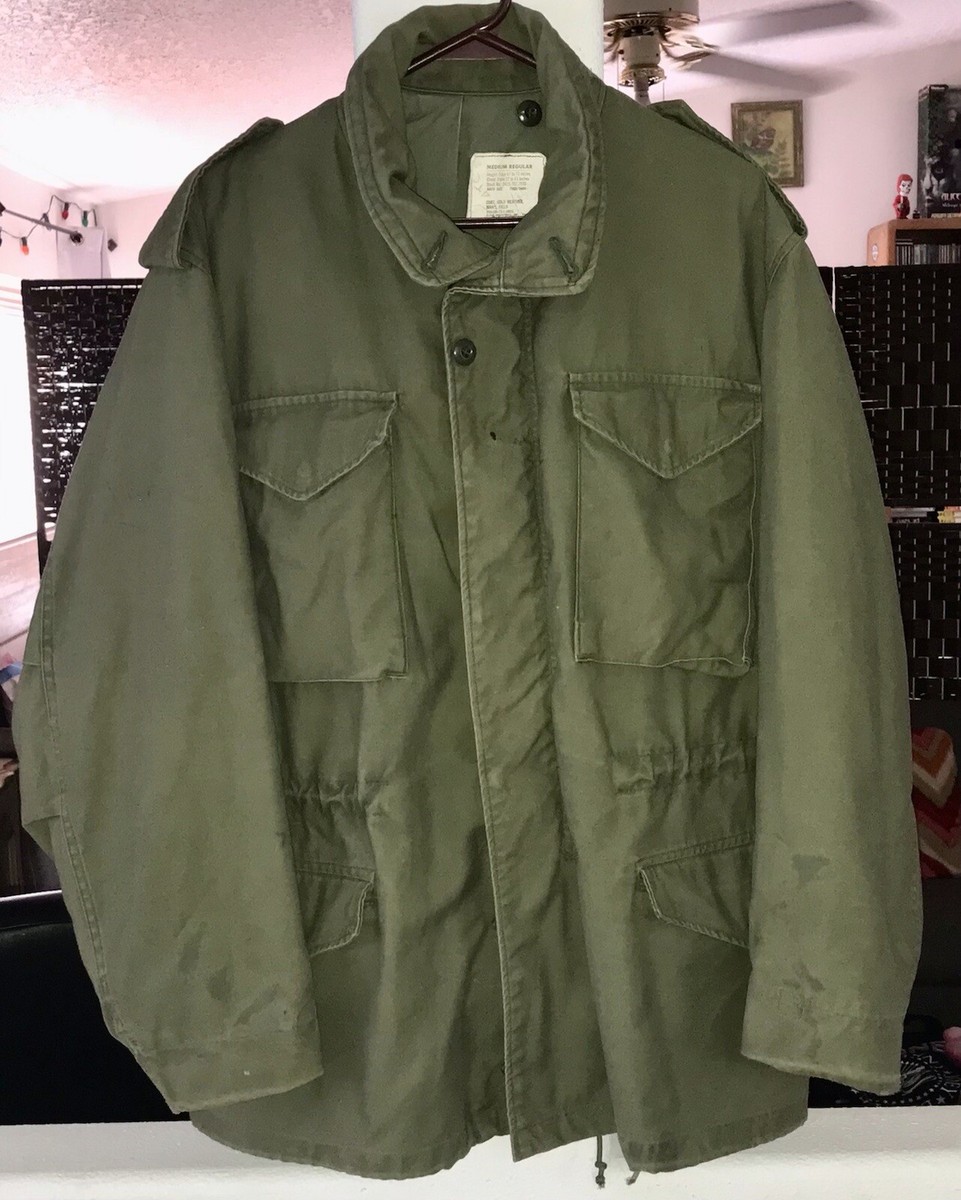 FIELD JACKET, M-65 OLIVE DRAB, STOCKADE JACKET, GI SURPLUS, M/R