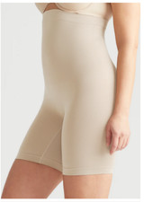 Yummie Women Florence Basic Layers High Waist Shaping Short Nude Size M 0187