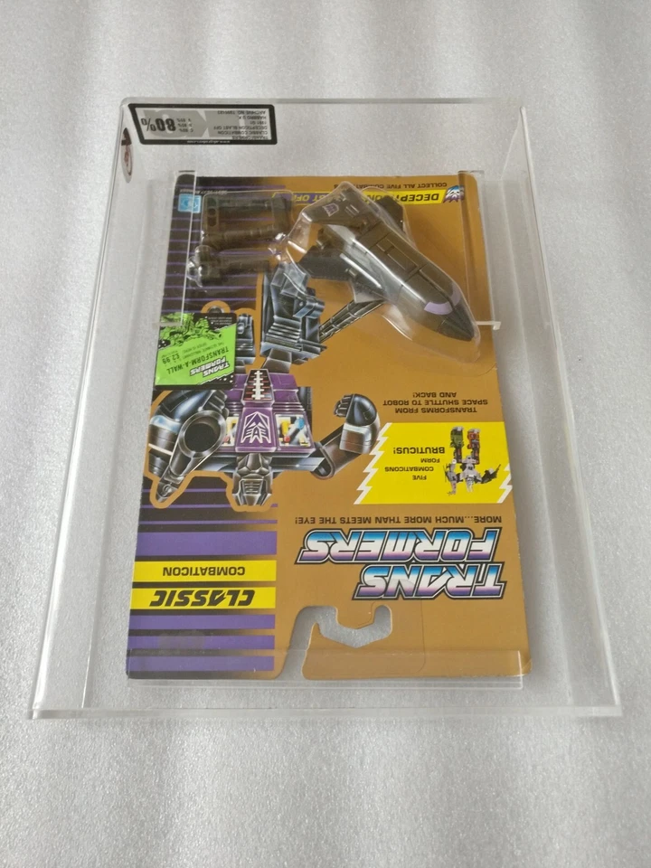 1990 Transformers G1 Europe Decepticon BLAST OFF Jet Hasbro Graded 80 NEW RARE - Image 3 of 4