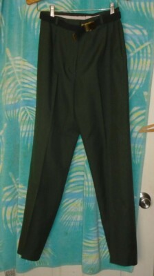 US Army Womens Enlisted Dress Uniform Green Pants Classic Slacks 10mr with  belt | eBay