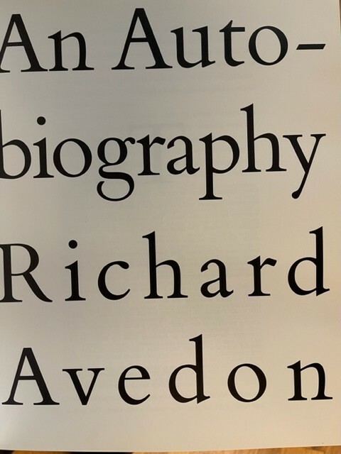 RICHARD AVEDON SIGNED FIRST AUTOBIOGRAPHY fine in dj | eBay
