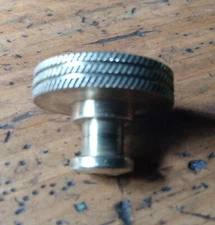 Stanley type 18, brass depth adjusting wheel, diagonal knurling.