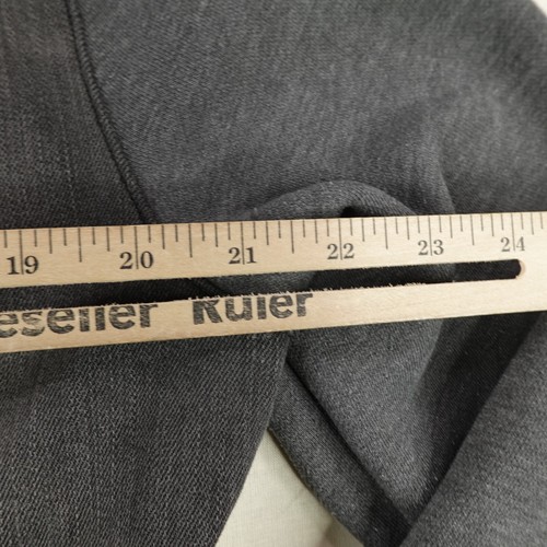 Hollister Jacket Mens Large Gray Denim Jean Hybrid Coat Distressed Hoodie Flex ^ - Picture 10 of 13
