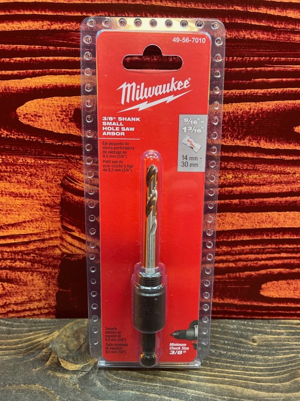 Milwaukee 3/8” Shank Small Hole Saw Arbor 49-56-7010 (new)