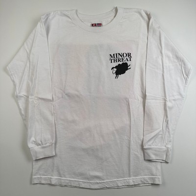 Vintage 90s Minor Threat Long Sleeve Shirt Medium Out Of Step | eBay