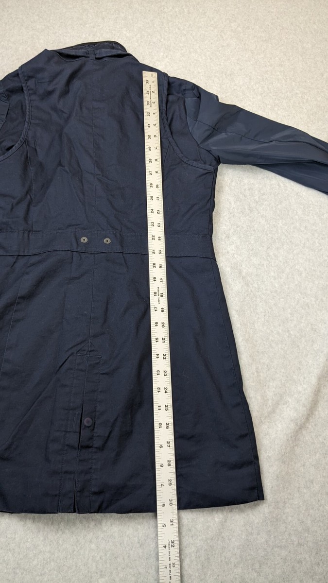G-Star Raw Women's Minor Mix Slim Trench Coat Blue Sz Small
