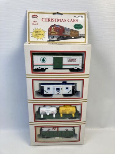 Vintage 4 pc Christmas Cars Set of 4 Ho Scale Model Power #9700 New in Box - Picture 1 of 15