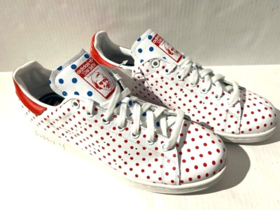 New 2014 ADIDAS ORIGINAL PW Stan Smith SPD Wht Red Dot B25401 Sneaker Men sz 10