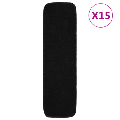 vidaXL Tappetini per Scale autoadesivi 15 pz 65x21x4 cm Marrone semicircolari Grandi