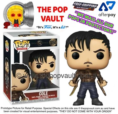 FUNKO POP VINYL MOVIES MORTAL KOMBAT 1054 COLE BNIB + PROTECTOR VAULTED