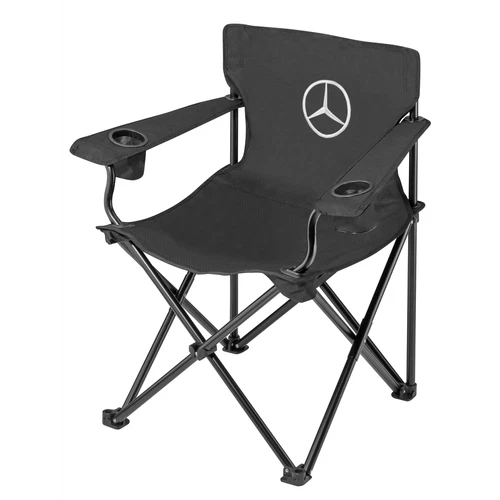 Mercedes Benz Original Folding Chair/Director's Chair with Case Metal Black up