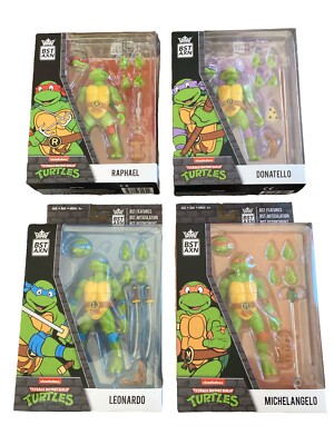 BST AXN TMNT Teenage Mutant Ninja Turtles Action Figure Lot of 4