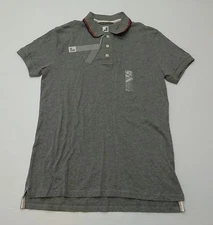 JCP Mens Size Small Grey Knit Polo Shirt New