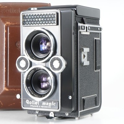 ★希少美品★ ROLLEI Carl Zeiss SLシリーズ #836 RARE] ROLLEI MAGIC 6x6 Auto TLR Camera w/ Xenar 75mm Lens & Case