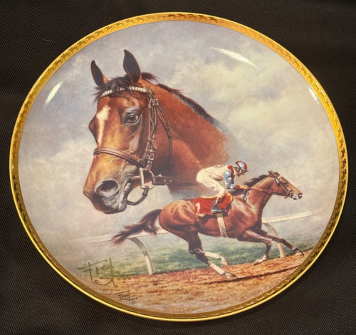 Signed Fred Stone 10" Horse Plate Cigar, 189/2500 Made in USA