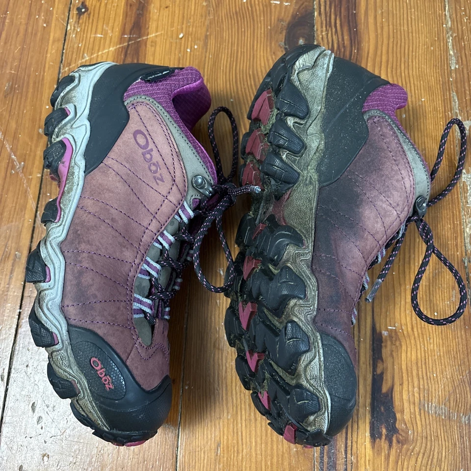 Sapato Feminino OBOZ Bridger 9.5 Caminhada Casual Desgaste Baixo B-DRY Roxo - Imagem 4 de 4