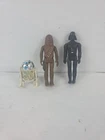Vintage Star Wars Chewbacca-R2 D2 - Darth Vador 1977 Action Figures