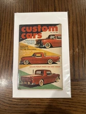 Custom Cars Magazine April 1958 Bailon Pickup From '55 sedan Bagged And Boarded!