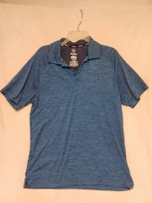 Blue Hurley Polo Shirt Short Sleeve Lightweight Performance Golf Men S
