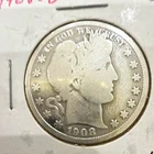 1908-D Barber Half Dollar 50C Denver Business Strike Silver .900 KM#117