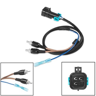 For RZR Pro Series Add a Subwoofer for Ride Command RCA Output & Remote Wire