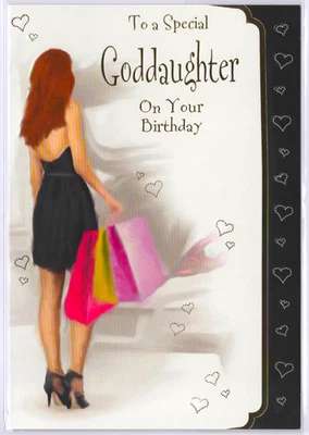 HEARTSTRINGS Special Goddaughter Happy Birthday Card
