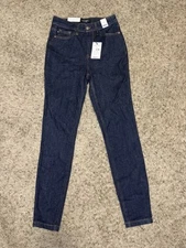 NWT JUDY BLUE Skinny Fit Jeans Dark Wash Sz 3/26 (26x29) Basic Stretch Grunge