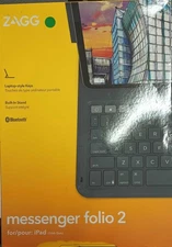 ZAGG Messenger Folio 2 Tablet Keyboard & Case, Built-in Stand for iPad 11