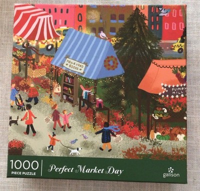 Galison  - Perfect Market Day - 1000 Pieces puzzle by Joy Laforme NIB
