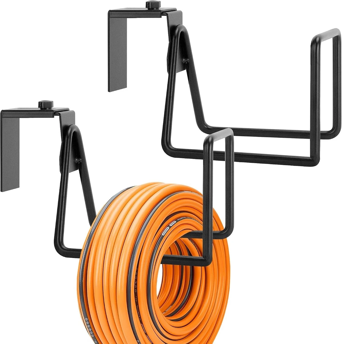 2 Pack Garden Hose Holder - Heavy Duty Wall Mount Hose Hanger - Adjustable Hose
