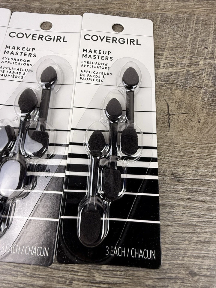 Aplicadores de sombras de ojos CoverGirl Makeup Masters, paquete de 3 quilates por paquete de 4 Foto 3 de 4