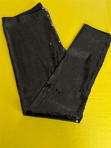 Express 2 Stück schwarze Pailletten Überziehhose und passendes Tank Größe XL Neu mit Etikett - Bild 6 von 9