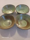 4 Frankoma Pottery Plainsman Green 5X Cereal Bowls 5" Bowl Prairie 5XS