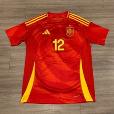 Men s Adidas Spain 2024 Euro Home Soccer Jersey Shirt Sz Large