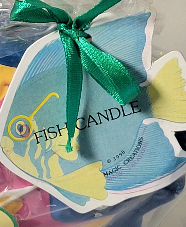 NEW MAGIC CREATIONS "FISH CANDLE" Sunglasses Citronella Fragranced Vintage 1998 - Image 2 of 4