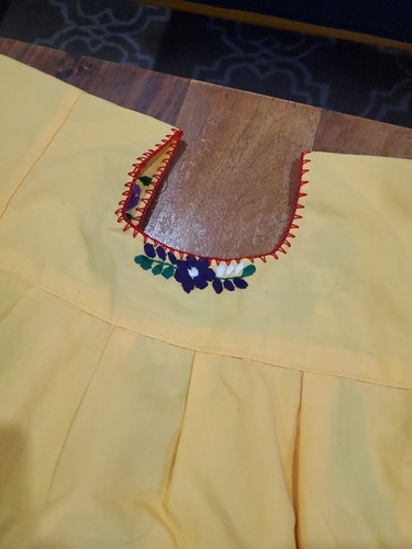 Traditional Mexican Embroidery Top Handmade Girls Size 6-7 Lot Of 2 - Picture 11 of 13