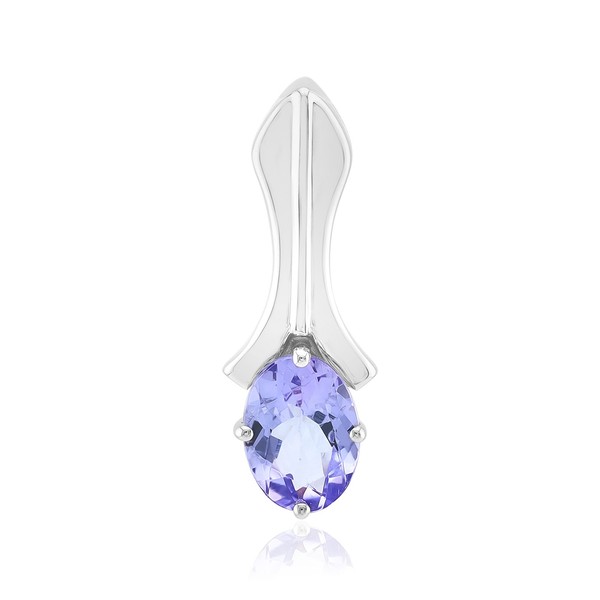 Cavill Tansanit SilberanhäNger 0,70Ct Brillantschliff 925 Silber Damen-image