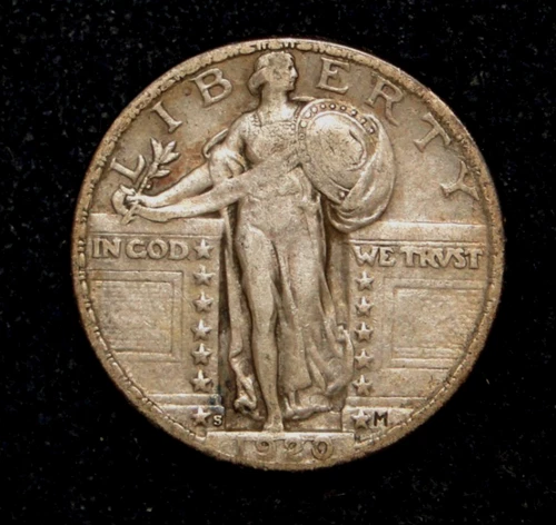 1920-S STANDING LIBERTY QUARTER OLD US TYPE COIN