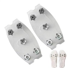Ice Snow Anti Slip Spikes Grips Grippers Crampons Cleats For Hike Shoes Boot