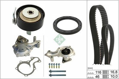 Wasserpumpe + Zahnriemensatz Schaeffler INA 530 0961 30 für FORD FIESTA 7 HJ HF